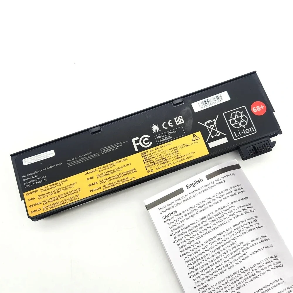 68+ 45N1128‎ Battery for Lenovo ThinkPad T440 T450 T460 T470 X240 X250 X260